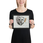 Study for The Car Crash Band Aid, Possible Mask for Girl as a Man by Jim Dine, Framed poster