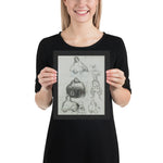 Study for The Car Crash Car Costume for Girl by Jim Dine, Framed poster