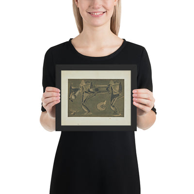 The Horse He's Sick by Max Ernst, Framed poster