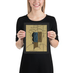 Man with a Hat by Pablo Picasso, Framed poster