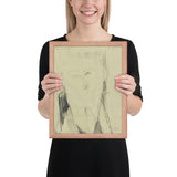 Paul Guillaume by Amedeo Modigliani, Framed poster