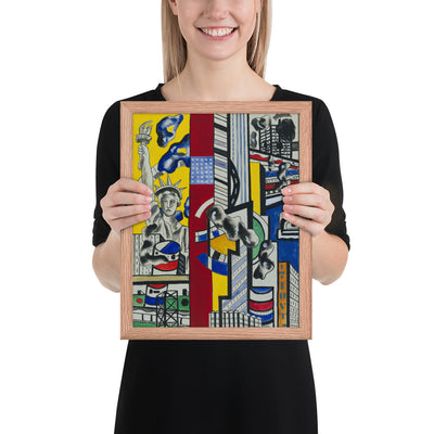 Study for Cinematic Mural, Study II by Fernand Léger, Framed poster