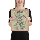 Corps de Dame by Jean Dubuffet, Framed poster