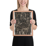 Joë Bousquet in Bed by Jean Dubuffet, Framed poster