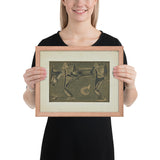 The Horse He's Sick by Max Ernst, Framed poster