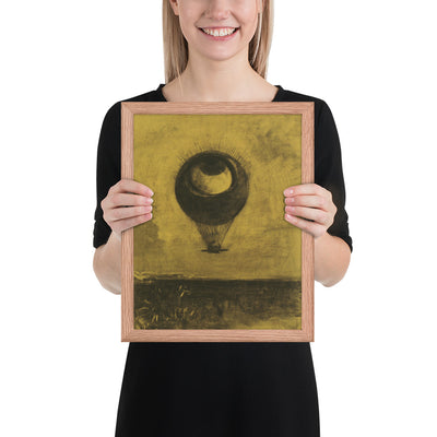 Eye-Balloon by Odilon Redon, Framed poster