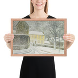 Halstead Road in the Snow by Eric Ravilious, Framed poster