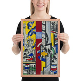 Study for Cinematic Mural, Study II by Fernand Léger, Framed poster