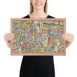 Bon Marché II by Jean Dubuffet, Framed poster