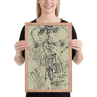 Corps de Dame by Jean Dubuffet, Framed poster