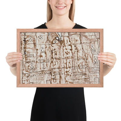 Facade by Jean Dubuffet, Framed poster