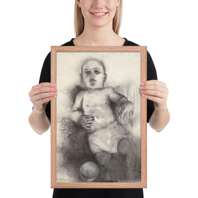 Third Baby Drawing by Jim Dine, Framed poster