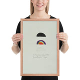 Three Rainbows for Core by Jim Dine, Framed poster