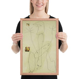 Drawing - Collage by Joan Miró, Framed poster