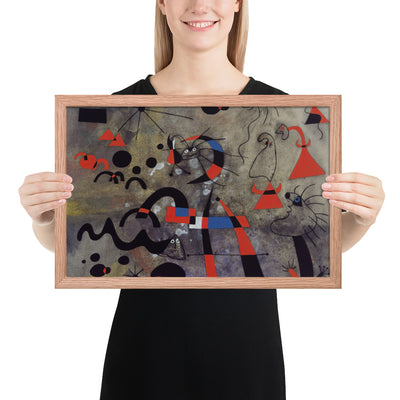 The Escape Ladder by Joan Miró, Framed poster