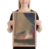 The Barque by Odilon Redon, Framed poster