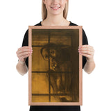 The Convict by Odilon Redon, Framed poster