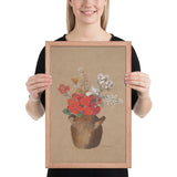 Vase of Flowers by Odilon Redon, Framed posterster