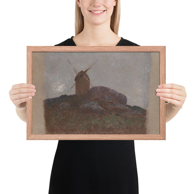 Windmill by Odilon Redon, Framed poster