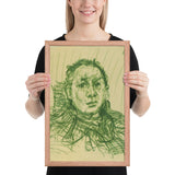 Hugo Erfurth by Oskar Kokoschka, Framed poster