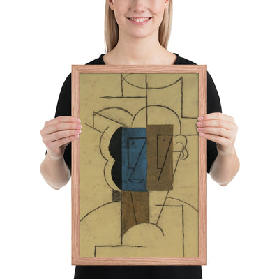 Man with a Hat by Pablo Picasso, Framed poster