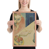 Portrait of Jacob Meyer de Haan by Paul Gauguin, Framed poster