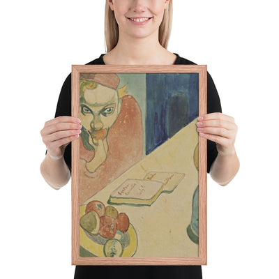 Portrait of Jacob Meyer de Haan by Paul Gauguin, Framed poster