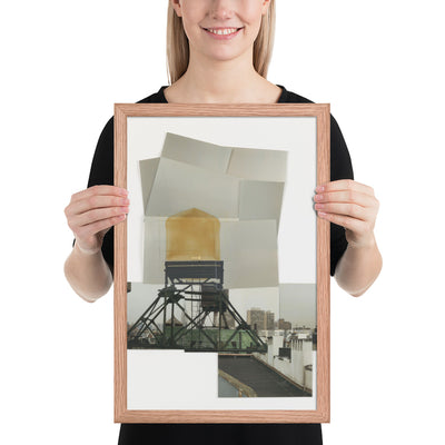 Drawing for Water Tower, V by Rachel Whiteread, Framed poster