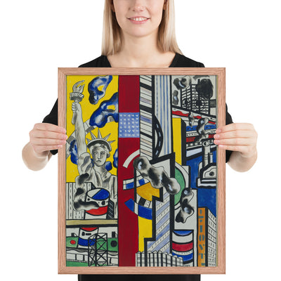 Study for Cinematic Mural, Study II by Fernand Léger, Framed poster