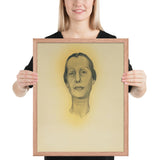 Portrait of Dorothy Schubart by Georgia O'Keeffe, Framed poster