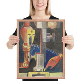 Study for Man and Machine by Hannah Höch, Framed poster