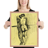 Standing Woman seen from Behind by Henri Matisse, Framed poster