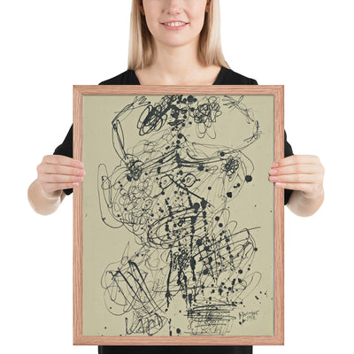 Corps de Dame by Jean Dubuffet, Framed poster