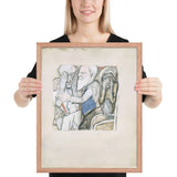 The Return of the Prodigal Son by Max Beckmann, Framed poster