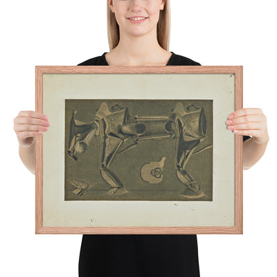 The Horse He's Sick by Max Ernst, Framed poster