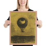 Eye-Balloon by Odilon Redon, Framed poster