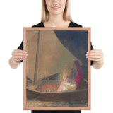 The Barque by Odilon Redon, Framed poster