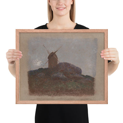 Windmill by Odilon Redon, Framed poster