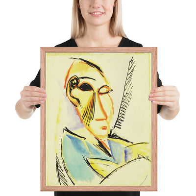 Head of the Medical Student by Pablo Picasso, Framed poster