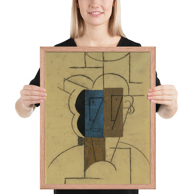 Man with a Hat by Pablo Picasso, Framed poster