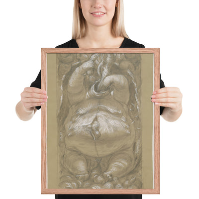 Gluttony by Paul Cadmus, Framed poster