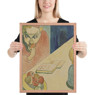 Portrait of Jacob Meyer de Haan by Paul Gauguin, Framed poster