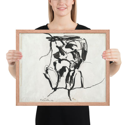 Head -- Double View by Philip Guston, Framed poster