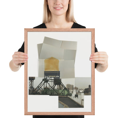 Drawing for Water Tower, V by Rachel Whiteread, Framed poster