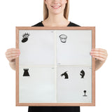 Designs for Chessman by Marcel Duchamp, Framed poster