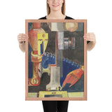 Study for Man and Machine by Hannah Höch, Framed poster