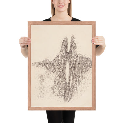 Mescaline Drawing by Henri Michaux, Framed poster