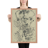 Corps de Dame by Jean Dubuffet, Framed poster