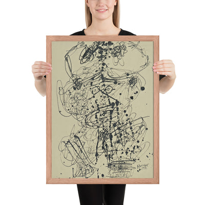 Corps de Dame by Jean Dubuffet, Framed poster