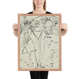 Desert and Bedouin by Jean Dubuffet, Framed poster